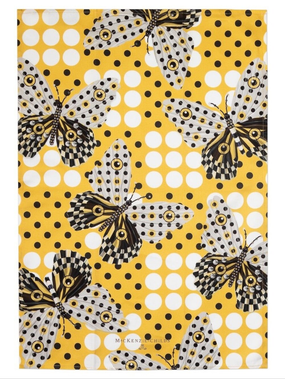 MacKenzie-Childs Spot On Butterfly Dish Towel